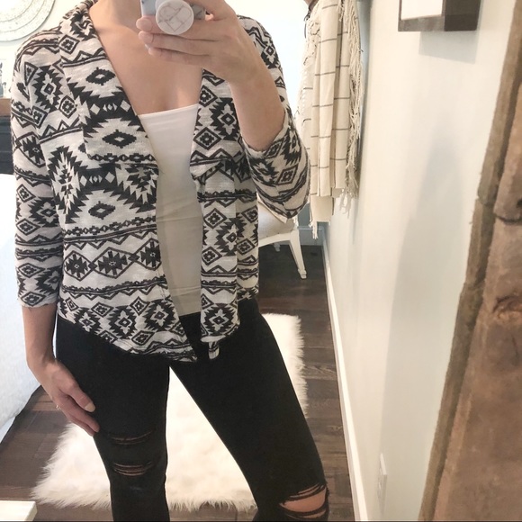 Brat Star Sweaters - Brat star small Aztec boho cardigan